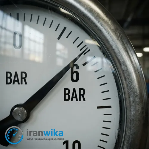 نمای ماکرو از صفحه نمایش، عقربه مشکی ظریف و شیشه ایمنی ضخیم